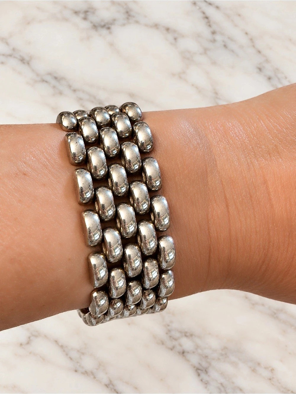 Vintage 925 Italy Silver Link Bracelet
